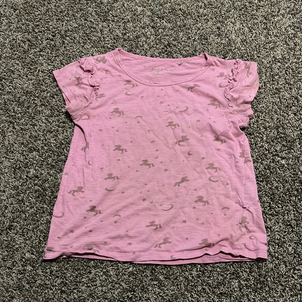 Kids Large unicorn shirt.